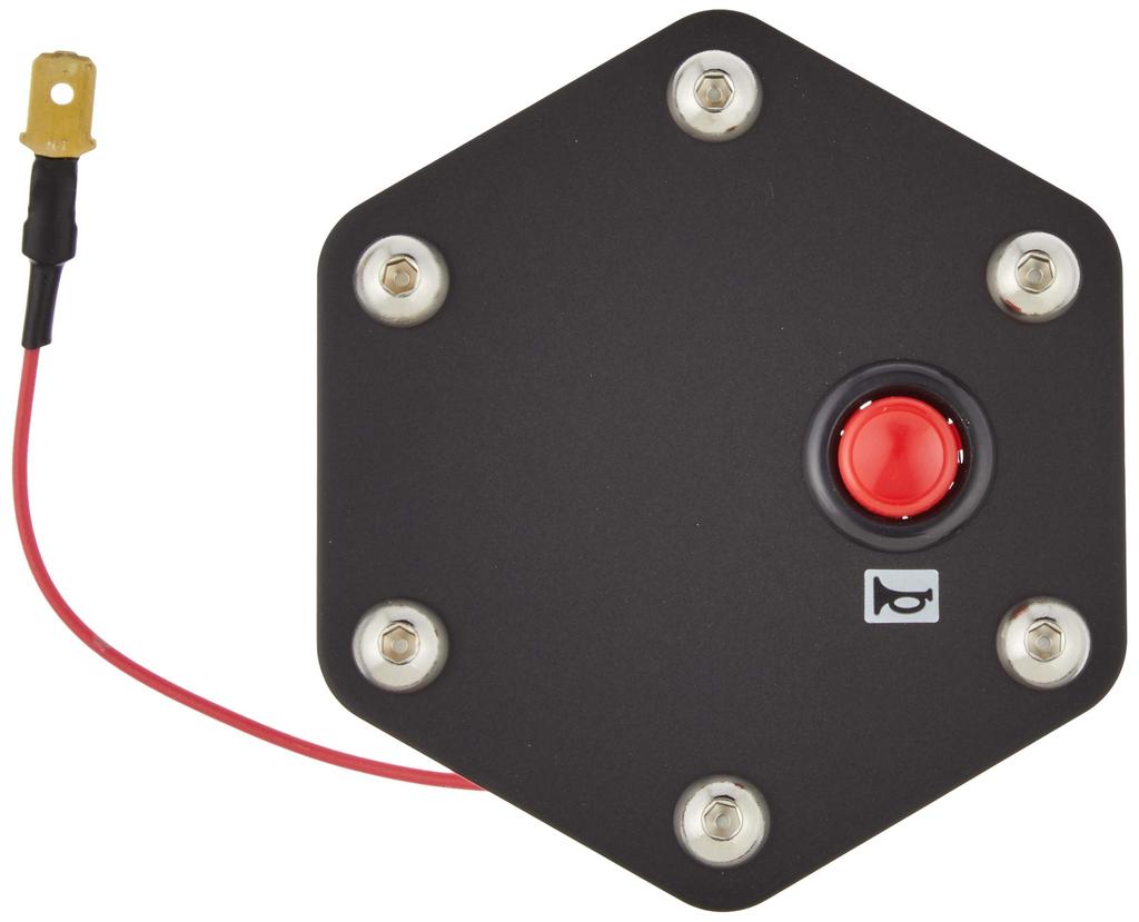 Daikei Sangiyo Daikei Plate Horn Button Black PH03 Anodized/Red