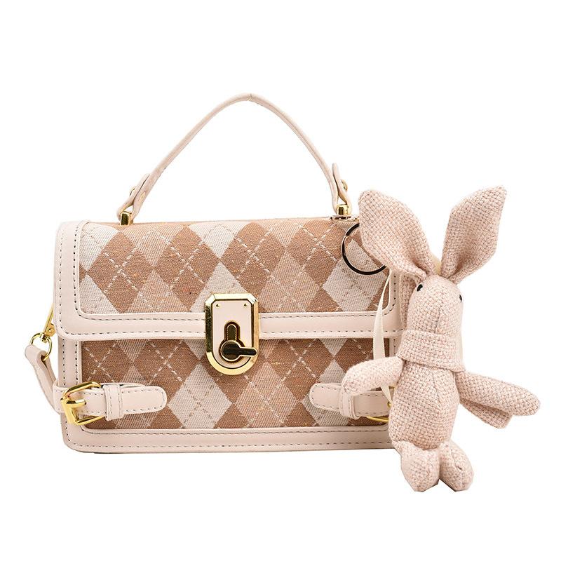 

Женская универсальная маленькая квадратная сумка, модная новая повседневная сумка через плечо no pendant белый