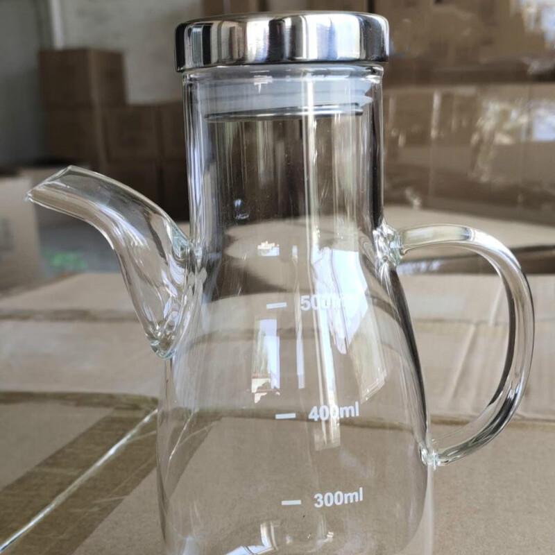 Tirona Glass Oil & Vinegar Dispenser Set with Scale