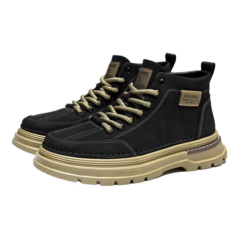 Aokang Men s Outdoor Work Style Lace-up Boots 42