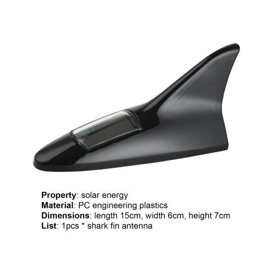 Anténní světlo Solární napájení Vysoký jas PC inženýrství Plastové výstražné LED světlo se žraločí ploutví pro auto