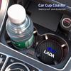 Car Accessories Interior Leather Edged Water Cup Pad For Lada Priora Sedan Sport Kalina Granta Vesta Niva Largus Vaz Samara 2110