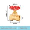 4-Point DN15 All-Copper Shut-Off Valve, 1-Inch High Temperature Steam & Air Conditioning Water Meter Switch Valve