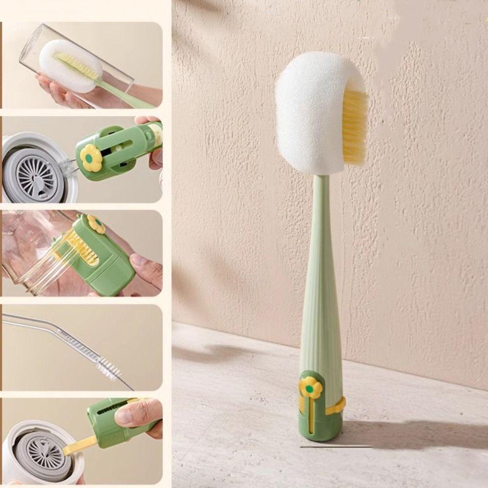 Convenient Baby Bottle Cleaner Brush Multipurpose Silicone Bottle Brush  Travel