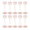 10PCS Table Number Holders Envelope Shape Metal Card Clips for Photo Menu Place Cards Restaurant Wedding Party