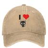 I Love Chococat Sweet Valentine Baseball Cap Couple Women SunProof Trucker Hat Summer Stylish Hiking Fishing Baseball Caps