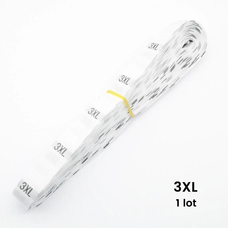 500 Pieces/batch Size Label Clothing Fabric Label Accessories Black and White Clothing Size Labels