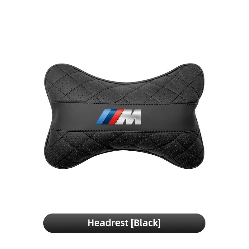 1xCar Seat Neck Pillow Headrest Lumbar Waist Support Cushion Keychain For BMW X1 X2 X3 X5 X4 X6 X7 iX3 F20 F10 F07 E70 E46 SU5