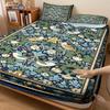 Conjunto de Lençóis Estilo Étnico Retrô com Padrão de Pássaro e Flor 3 Peças Cobertura de Cama Multitamanho Decoração de Cama para Quarto Lavável à Máquina