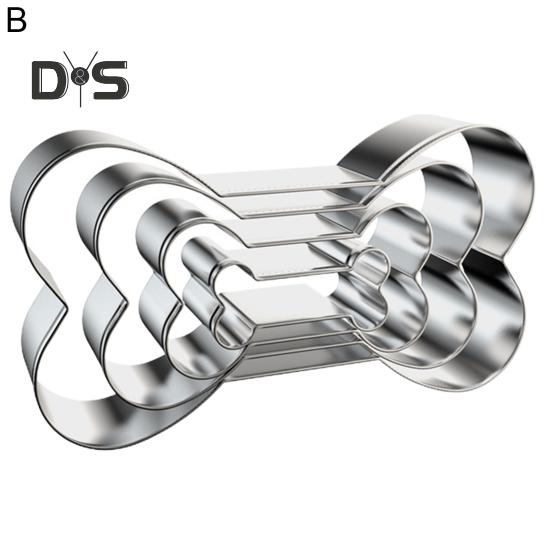 Non Stick 4Pcs/Set Biscuit Mold Heat Resistant DIY Dog Bones/Claws Cookie Mold Kitchen Utensils