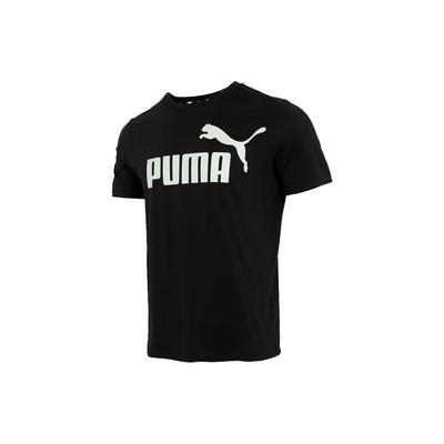 Logo Print Crew Neck Short Sleeve T-Shirt Unisex Tops Black 847182-01