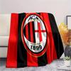 AC Milan Print Flannel Blanket, High Quality Comfortable for All Seasons, Home Decor, Warmth and Comfort, Perfect for Christmas Gifts
