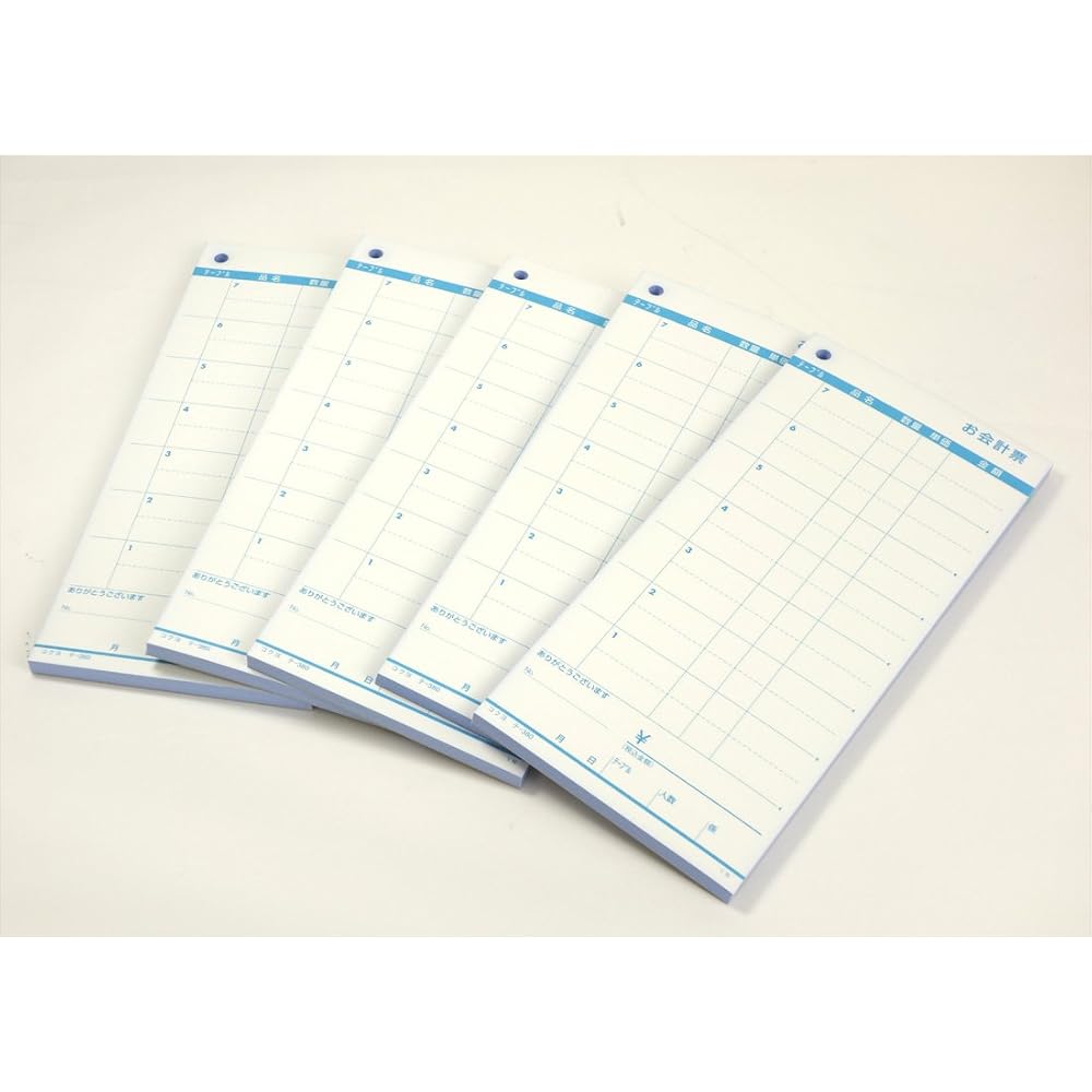 Kokuyo Checkout Form, Pack of 5, No Cover, Economical Type, with Bill, Carbonless, Copy, Cut, Sew...