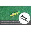 1 Pair Adjustable Kayak Pedal Foot Rest Rudder Control
