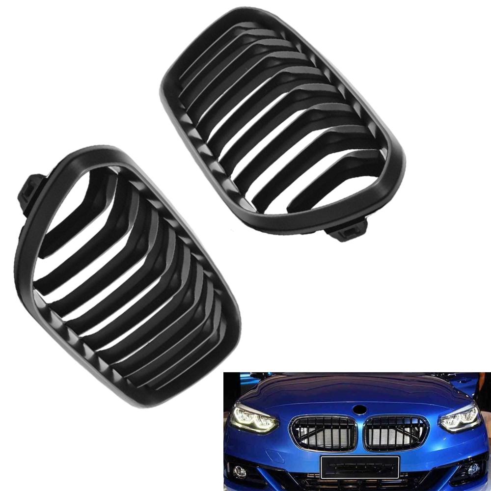 2pcs Car Front Bumper Grilles Kidney Racing Grill For BMW 1 Series F20 F21 2015 2016 2017  Replacement Racing Grill 51137371685