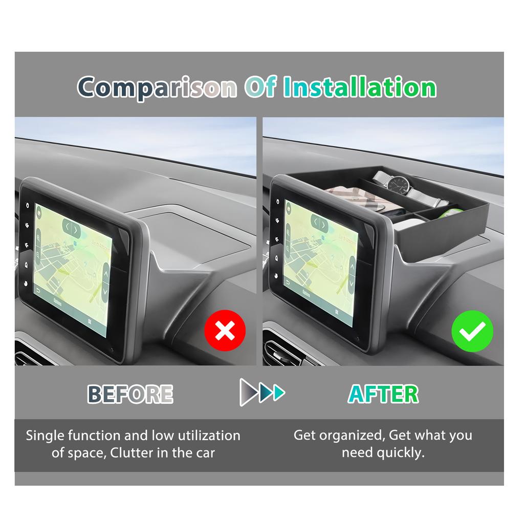 RUIYA for Dacia Sandero 3 / Sandero Stepway III / Dacia Jogger Car Central Console Storage Box Auto Dacia Sandero 3 Accessories