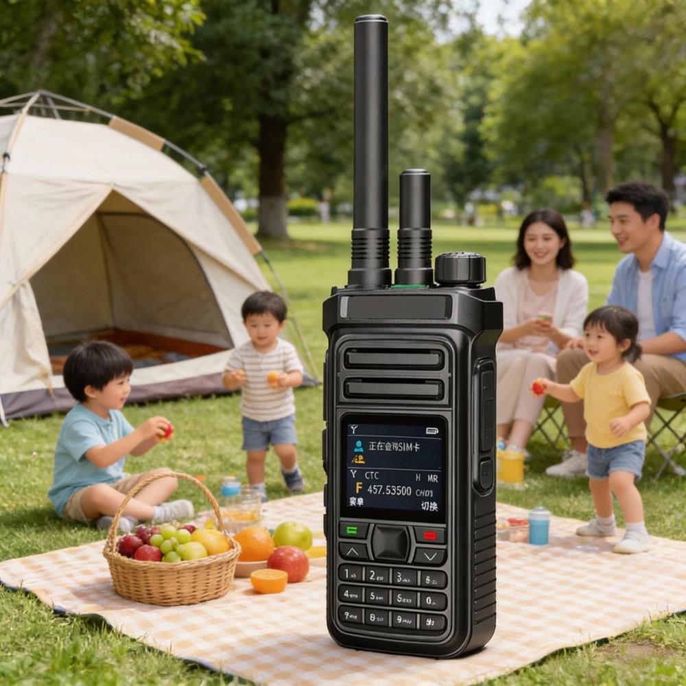 Dual-Mode-Walkie-Talkie 4G-Netzwerk + analoges 5-W-Funkrelais, 100 km Zweiwege-Gegensprechanlage für Haushaltsflotte