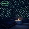 100/500pc Glow-in-the-Dark Star Stickers Self-Adhesive Luminous Wall Decals Festive Ambiance Ceiling Decor for Home Room Bedroom
