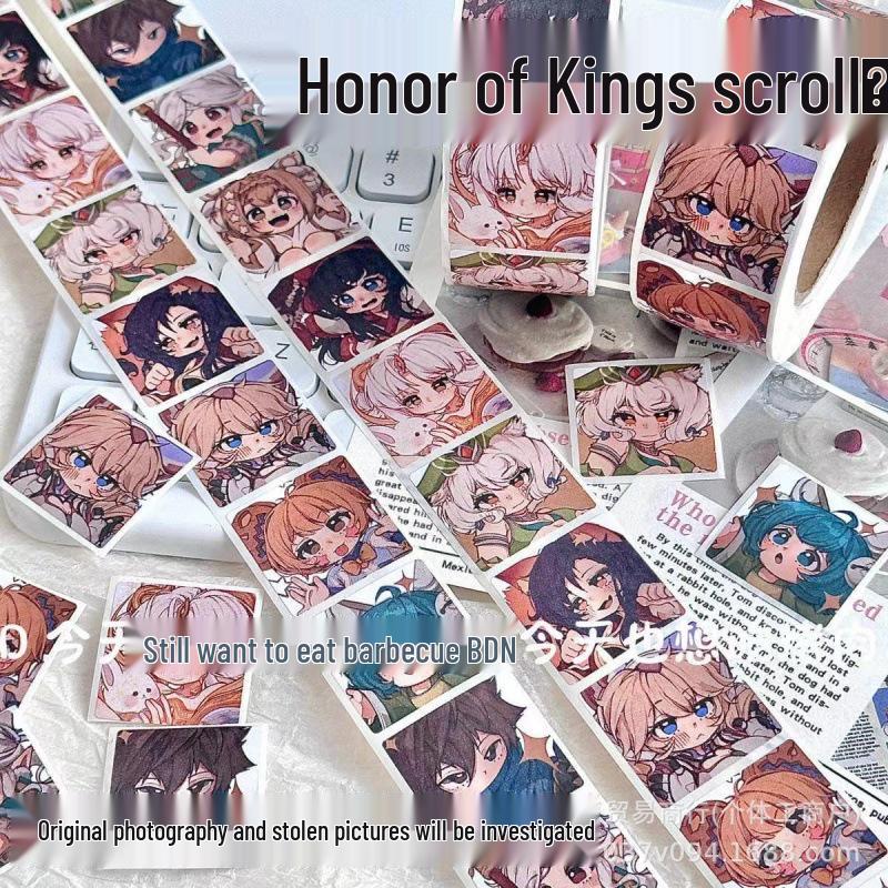 

Xiaohongshu Style: Popular Honor of Kings Stickers for Journals & Sealing
