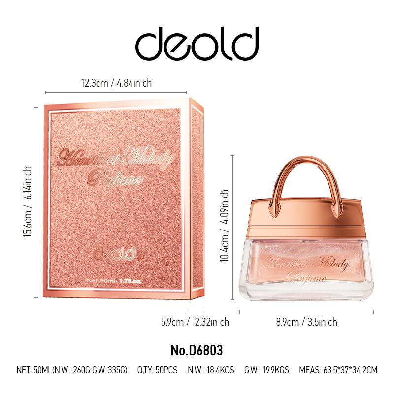 deold Heartbeat Melody Perfume Unisex – Floral Eau de Parfum Long Lasting Sweet Scent 50ml 50ml розовый