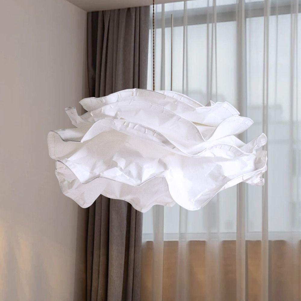 Modern Design Paper Lamp Shade White Ceiling Lampshade Pendant Light Cover Living Room