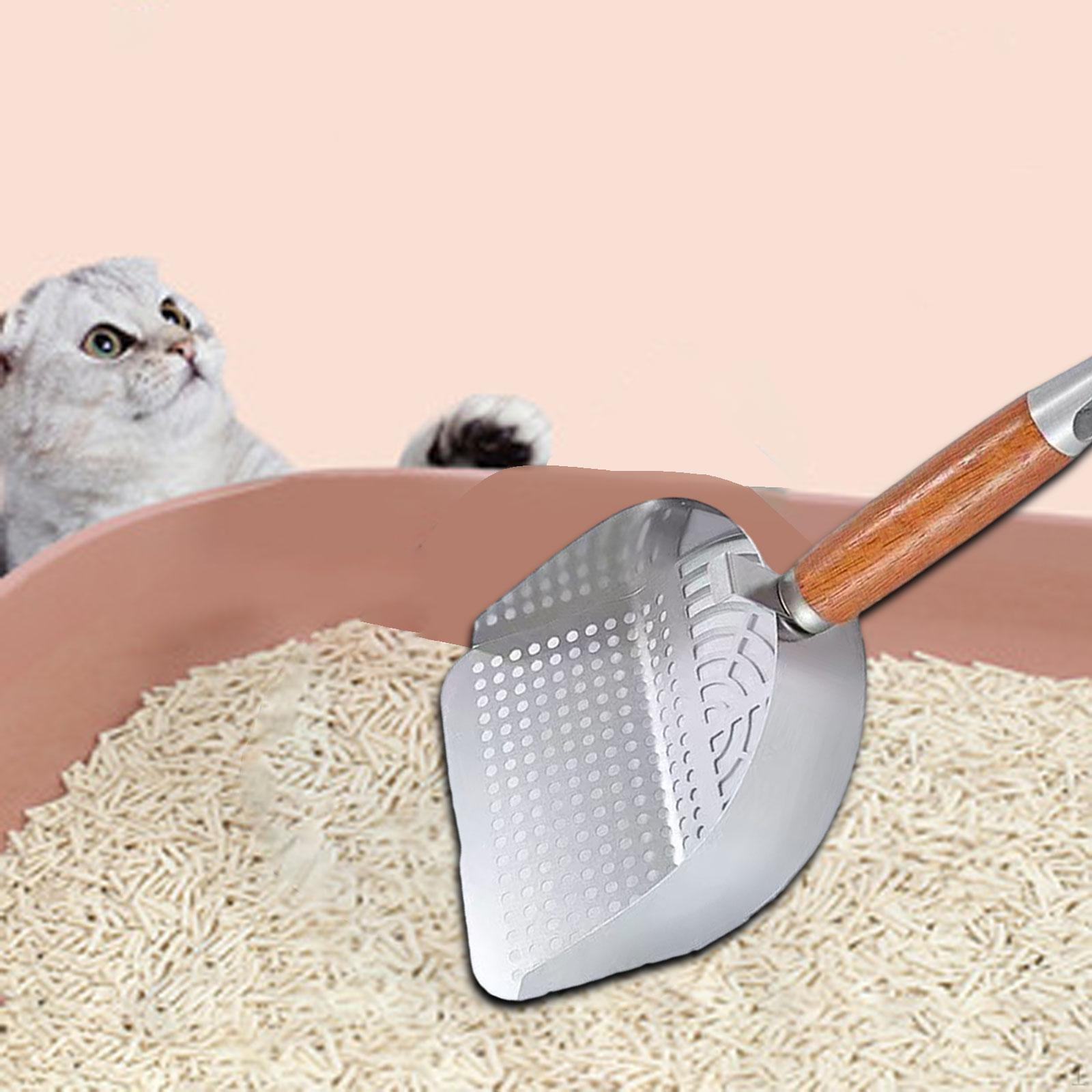 

Совок для кошачьего туалета Kitty Metal Deep Shovels Оборудование, полезные принадлежности Многофункциональный Heavy Duty, Pet серебряный