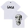 Lady Gaga The Mayhem Ball Tour Graphic T-Shirts Men Casual 100% Cotton Short Sleeve T Shirt Hip Hop Clothing T-shirt
