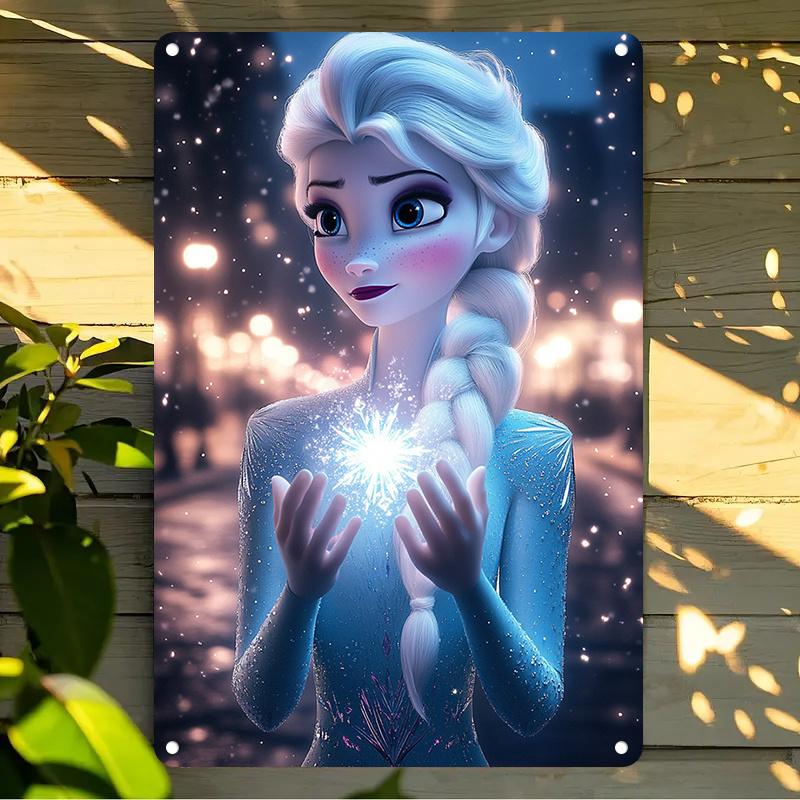 

Miniso Frozen Сестры Глубокая Связь Постер Металлическая Табличка Ретро Декоративная Тарелка Бар Гараж Клуб Металлическая Вывеска Украшение Стен 20x30cm（7.8x11.8inch）