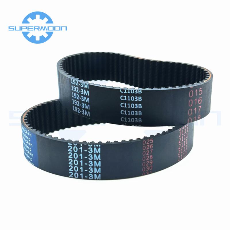 HTD 3M Timing Belt Length 87 90 93 96 99 102 105 108 111 114 117 120 123 126 129 132 135mm Width 6-20mm Closed Loop Toothed Belt