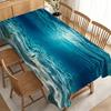 Ocean Light Ray Tablecloth with Sunbeams And Sandy Waves, Durable Polyester, No Electricity Needed, Perfect for Summer Beach Party And Outdoor Picnic