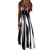 Summer Breeze Printed Vneck Sleeveless Maxi Dress For Casual Women