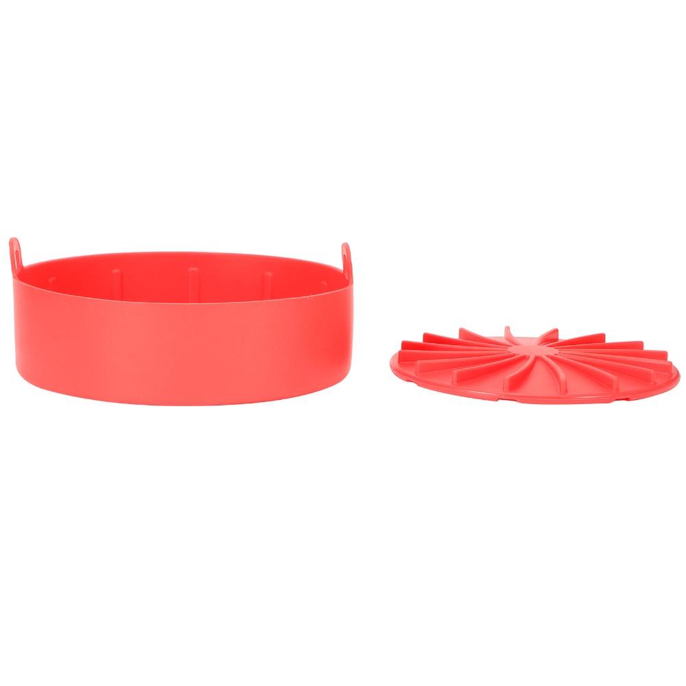 Heat Resistant Air Fryer Silicone Pot Food Grade Silicone Air Fryer Basket Liner Cooking Baking
