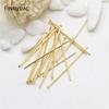 14K Gold Plated Brass Flat Head Pins 50pcs/lot Promotion For Jewelry Making Accessories,DIY Jewellery Making Components