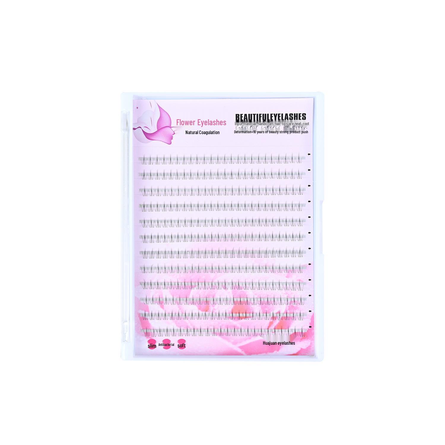 

Натуральные тонкие накладные ресницы Little Spark высокой плотности в 12 рядов