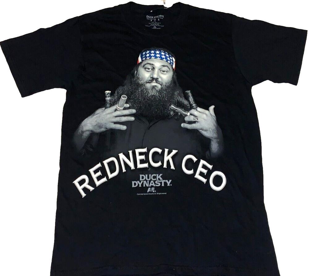 Редкая винтажная футболка 2010-х годов Duck Dynasty Уилли Робертсон Redneck CEO Новая! Новая унисекс футболка SM S