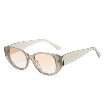 New Luxury Retro Gradient Oval Women Sunglasses  Brand Design Personality Brown Versatile Men Sun Glasses Uv400