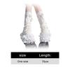 Lolita Socks Black Ruffled Socks Leg Warmers White Knitted Leg Warmers For Festival Outfit Casual Wear Cosplay