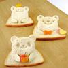 1Pc Cute Sandwich Bear Face Mold Shaper Bread Cutter With 3 Expression Safe Diy Food Mould Panda Shape Baking Tool For Kids