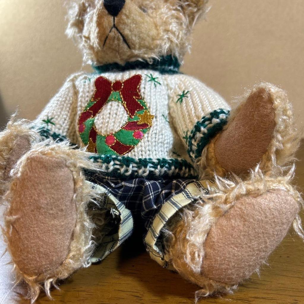 [USED] HEARTFELT Christmas sweater teddy bear