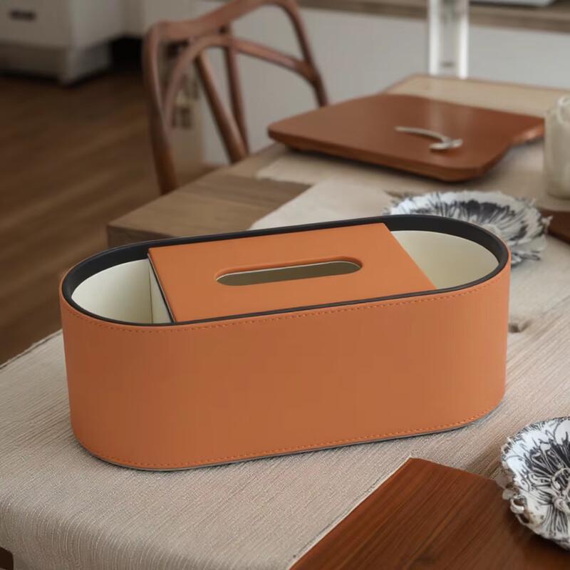 Cmaos Light Luxury Living Room Tissue Box with Storage