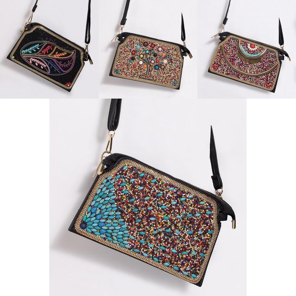 Bohemian Shellshaped Purse With Internal Slip Pocket And Magnetic Flap For Women