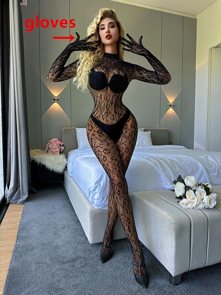 Sexy Bodysuits Transparent Bodystocking Hollow Bold Body Suit Backless Pantyhose Erotic Costumes Sexy Fishnet Lingerie Outfits