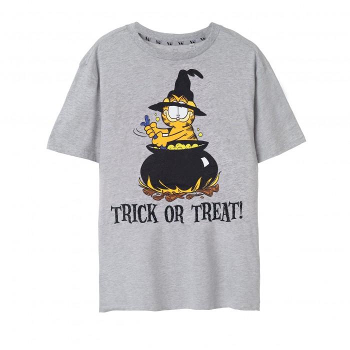 Garfield Mens Trick Or Treat Marl T-Shirt