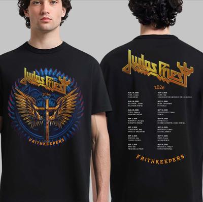 Judas Priest 2026 Faithkeepers Tour Europeo Date Programma Maglietta Unisex