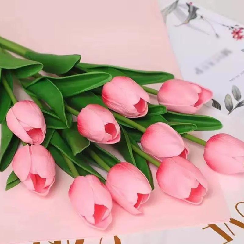 

1-50pcs of Artificial Plant Tulip Soft Pole Room Dining Table Decoration Wedding Party Garden DIY Christmas Anniversary Decor 1pcs