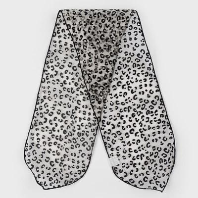 Eireve LEOPARD ORGANZA SCARF (BEIGE)