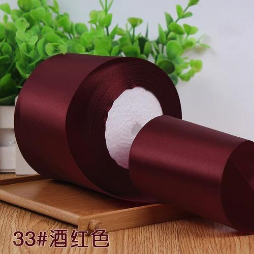 25Yards/roll 75mm Single Face Satin Ribbon Webbing Decoration Gift Christmas Ribbons Table and Chair Backrest DIY Decoration Bow