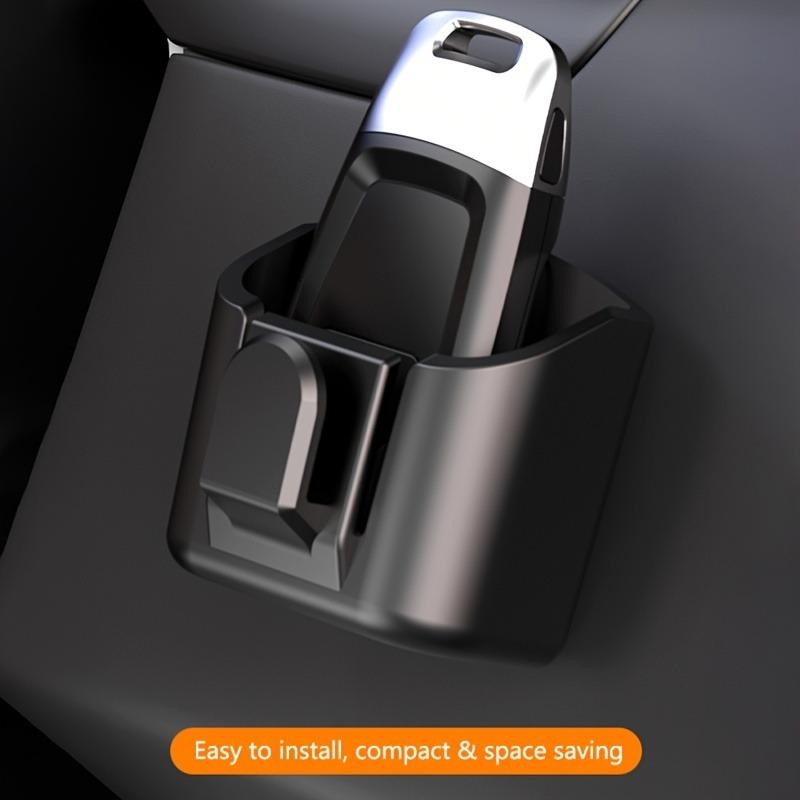 LIUSHADUOLA  Car Dashboard Key Storage Box, Reusable, Back Adhesive Type Storage Box, Anti-slip Dashboard Storage, Car Storage