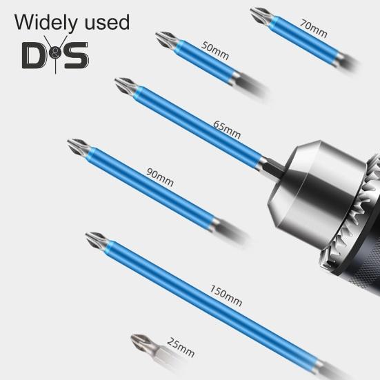 6Pcs Strong Magnetic Anti-Slip Drill Bit Set 60HRC High Hardness Universal Electric Precision Screwdriver Drill Bits