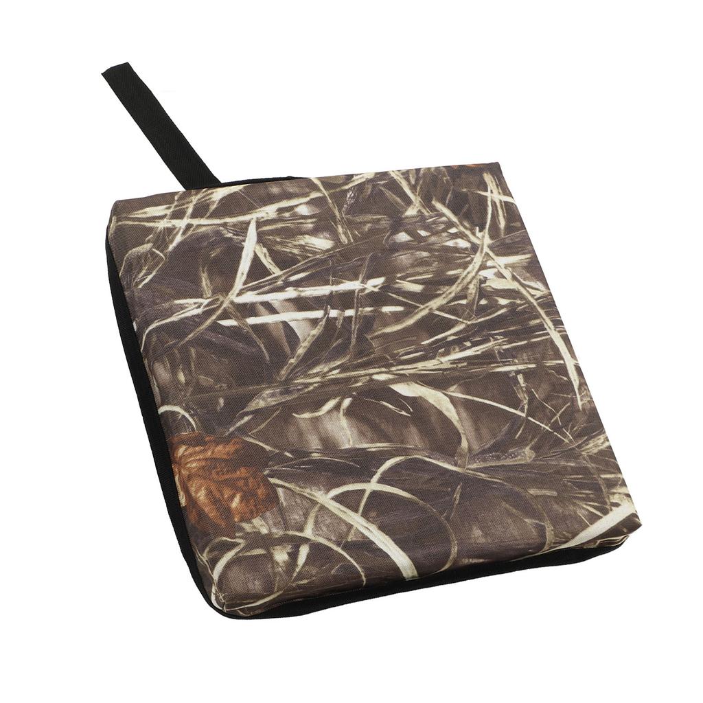 Square Cushion Mat with Lanyard Single Layer Oxford Cloth Foam Filling Pad for Outdoor Stadium